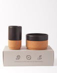 Ceramic Gift Set | Mug and Bowl in Black