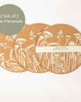 Cork Max Placemats | Flowers | 2 Sets