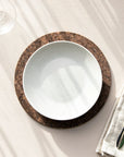 Smoked Cork Placemats | Round Set of 4