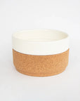 Ceramic and Cork Bowl - Cream