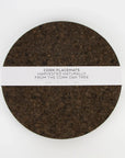 Smoked Cork Placemats | Round Set of 4