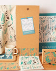 Set of 4 Placemats and matching Coasters | Giraffes