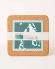 Cork and Tile Trivet | Giraffes