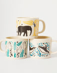 Set of three ZSL Animal Mugs