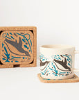 Cork Coasters | Swimming Penguins