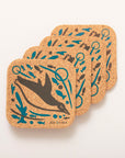 Cork Coasters | Swimming Penguins