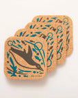 Cork Coasters | Swimming Penguins S/4