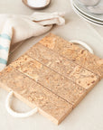 Natural Cork trivet | Block