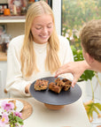 Ceramic Cake Plate | Black