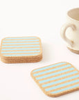 Cork Coasters | Candy Stripes - Mixed set of 6