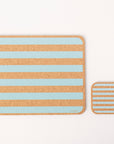 Cork Placemats | Candy Stripes - Blue