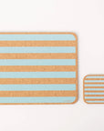 Cork Coasters | Candy Stripes - Blue S/4