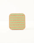 Cork Coasters | Candy Stripes - Green S/4