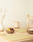 Cork Placemats | Candy Stripes - Green S/4