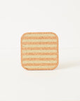 Cork Coasters | Candy Stripes - Olive S/4
