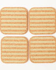 Cork Coasters | Candy Stripes - Olive S/4
