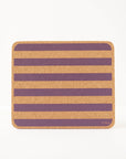 Cork Placemats | Candy Stripes - Purple
