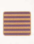Cork Placemats | Candy Stripes - Purple S/4