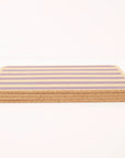 Cork Placemats | Candy Stripes - Purple S/4