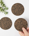 Dash Recycled Rubber & Cork Placemats | Round S/8 + 8 FREE coasters