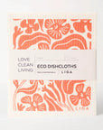 Tea Towel and matching Dishcloths | Flora
