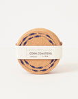 Cork Coasters | Fish on a Line Navy