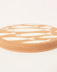 Cork Placemat - Fish White