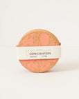 Cork Coasters | Flora Pink