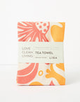 Tea Towel and matching Dishcloths | Flora