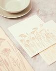 Tea Towel and matching Dishcloths | Flowers