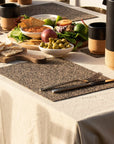 Dash Recycled Rubber & Cork Placemats and Coasters | Rectangle S/8