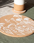 Cork Placemats | Flowers