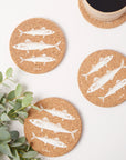 Cork Coasters | Mackerel