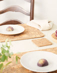 Natural Cork Placemats & Coasters | Rectangle S/8