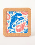 Cork & Tile Trivet - Seafood Platter