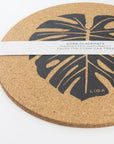 Cork Max Placemats | Monstera | 3 Sets for 2