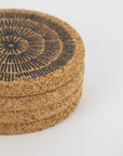 Cork Coasters | Sandy Lines