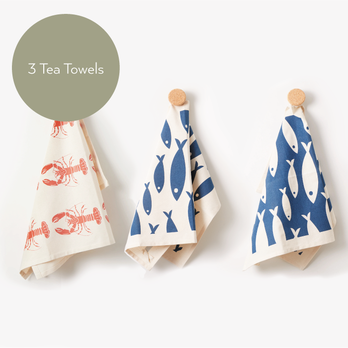 Organic Tea Towels | Coastal Collection