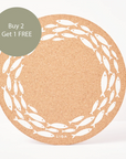 Cork Max Placemats | Shoal | 3 Sets for 2