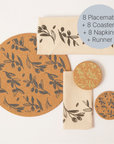 Napkins, Coasters, Placemats and Runner Bundle S/8 | Olive & Pip
