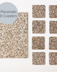 Beach Clean Placemats and Coasters | Rectangle S/8