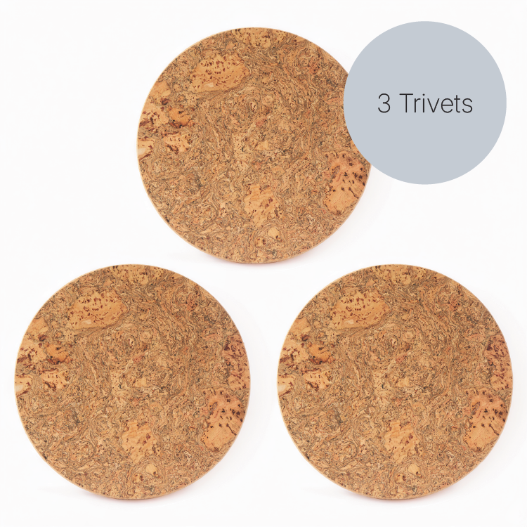 Natural Cork Trivets | S/3 Medium