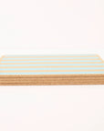 Cork Placemats | Candy Stripes - Blue