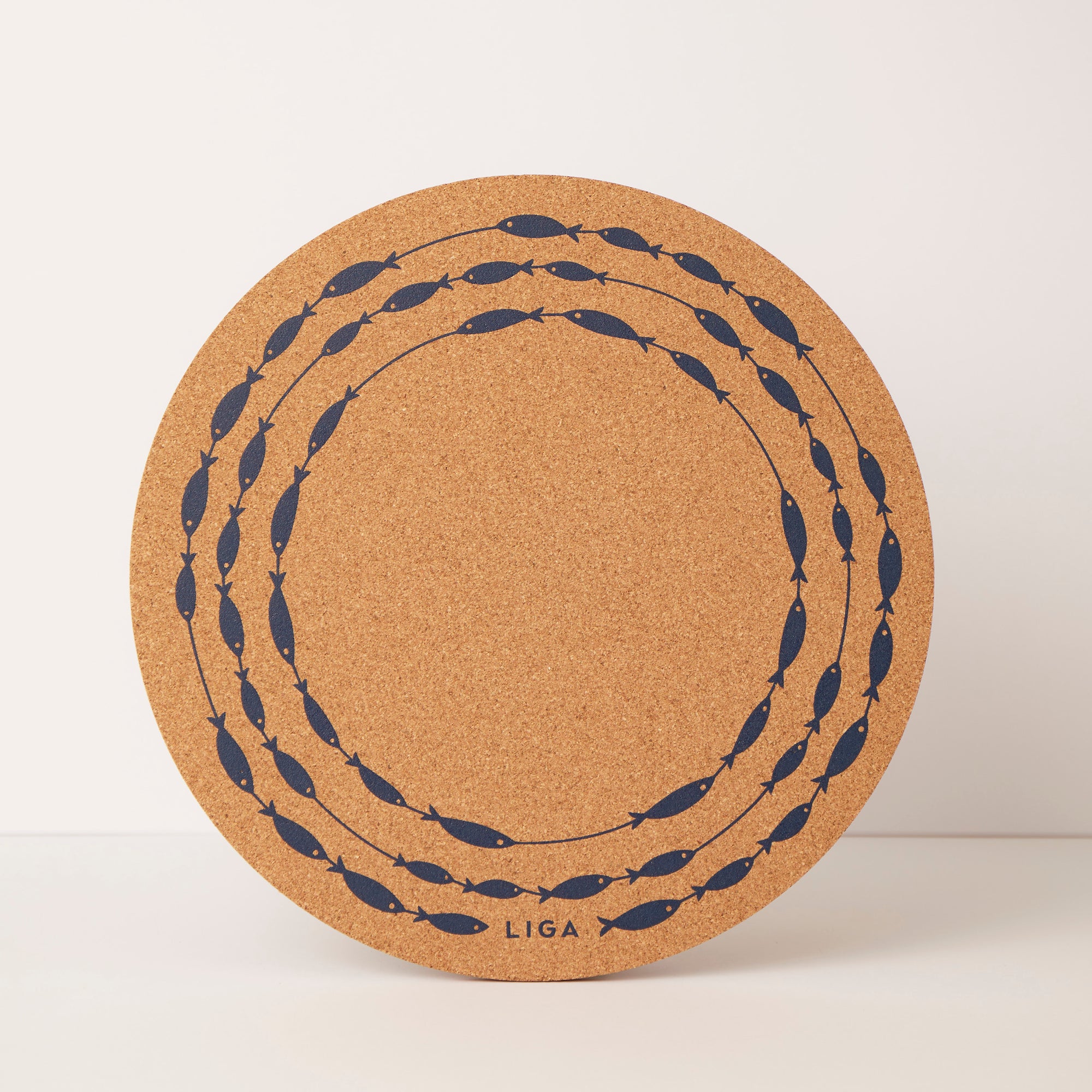 Cork Placemat - Fish on a Line
