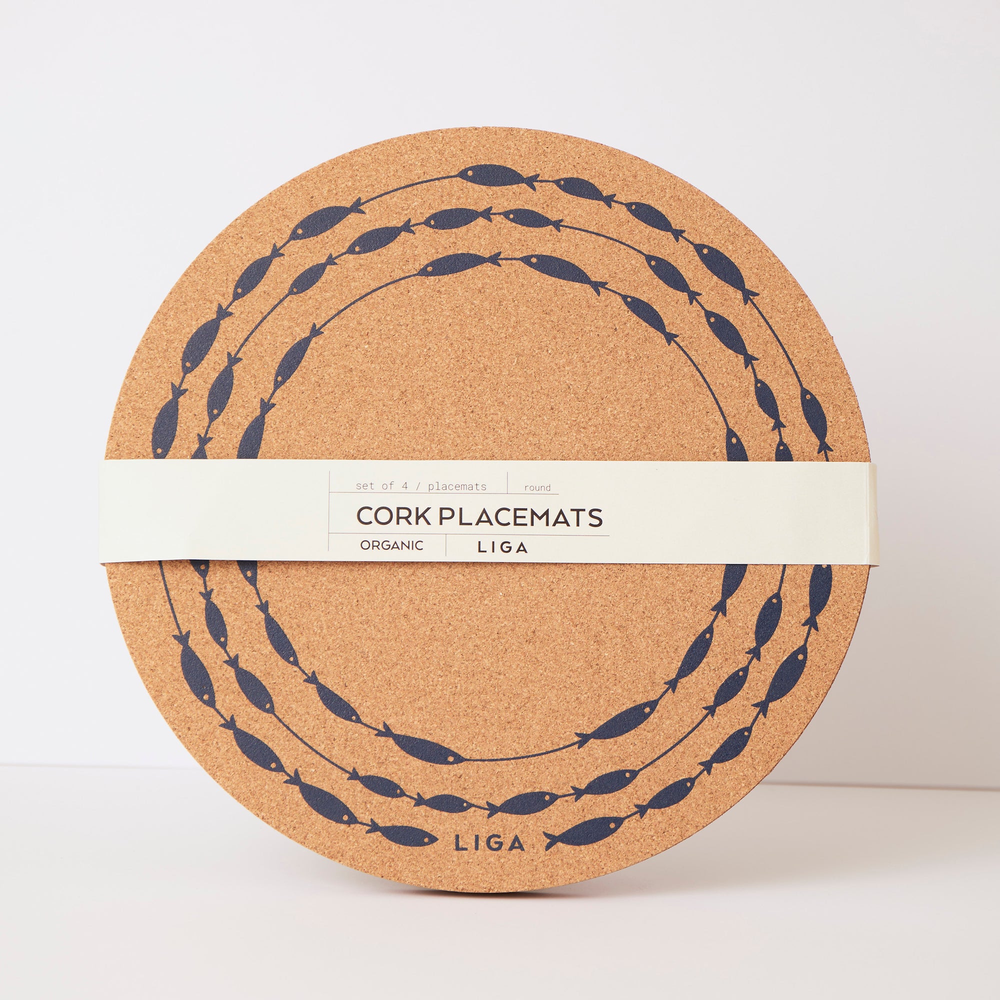 Cork Placemat - Fish on a Line