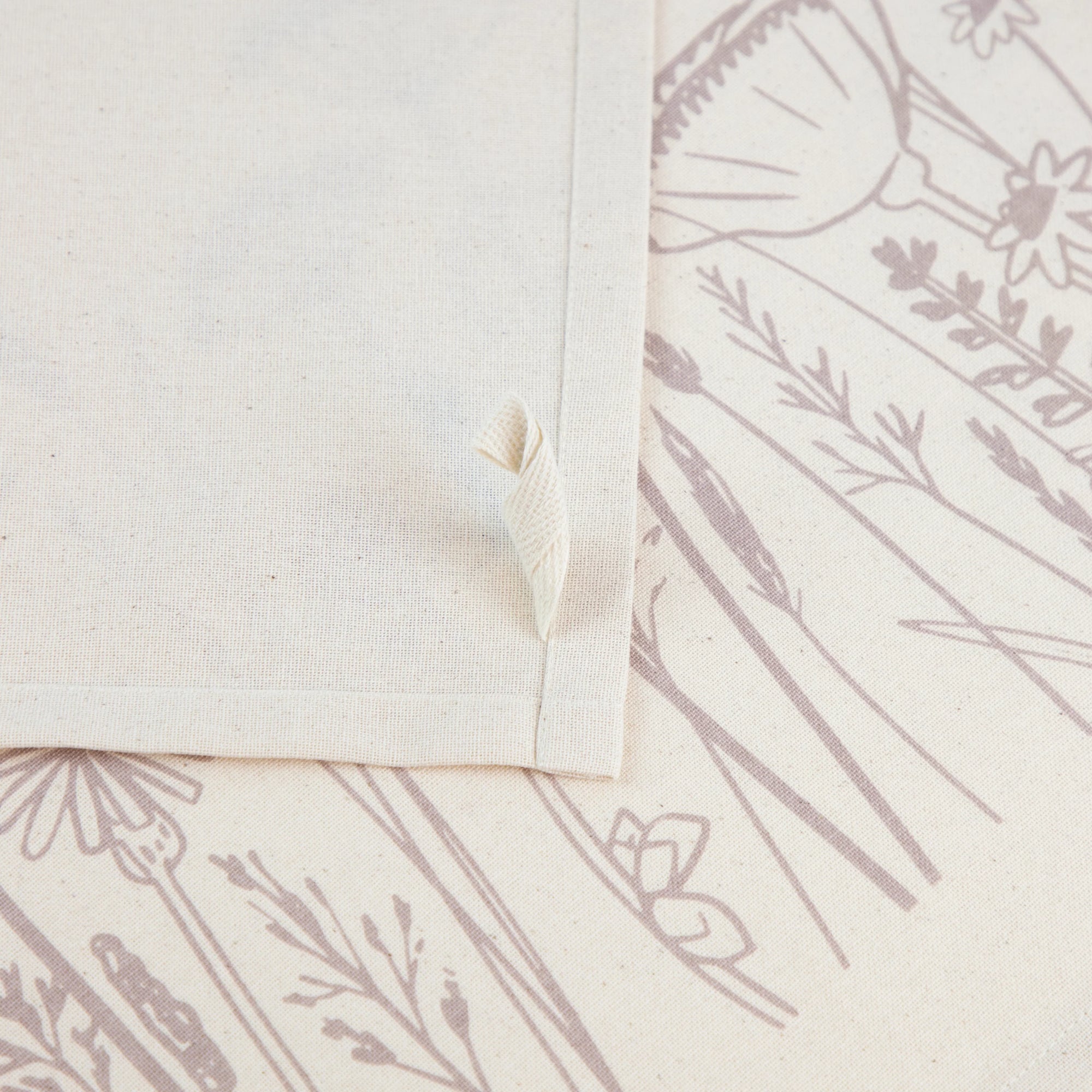 Organic Tea Towel | Flowers