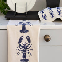 Organic Tea Towel | Blue Lobster