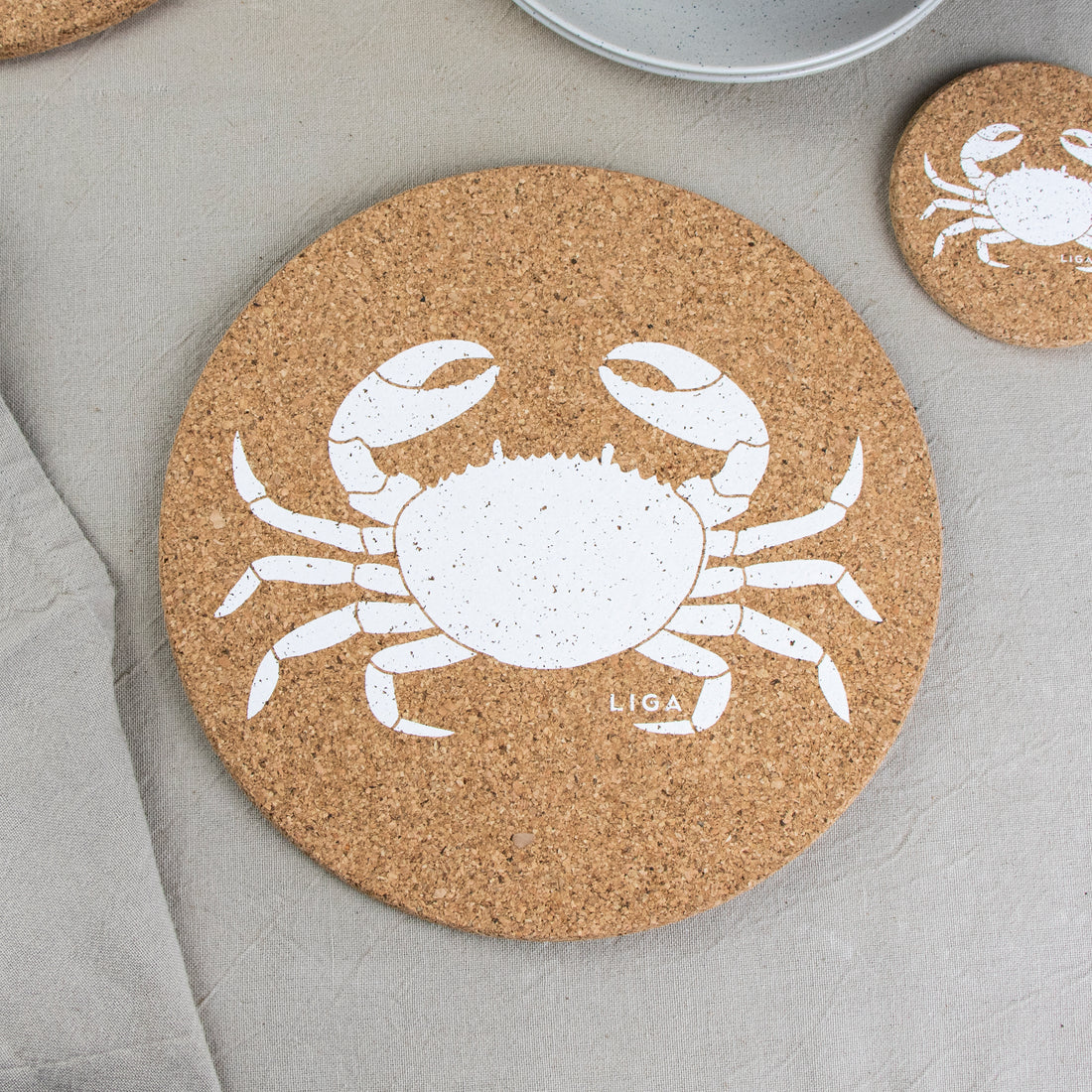 Cork Small Placemats | Crab