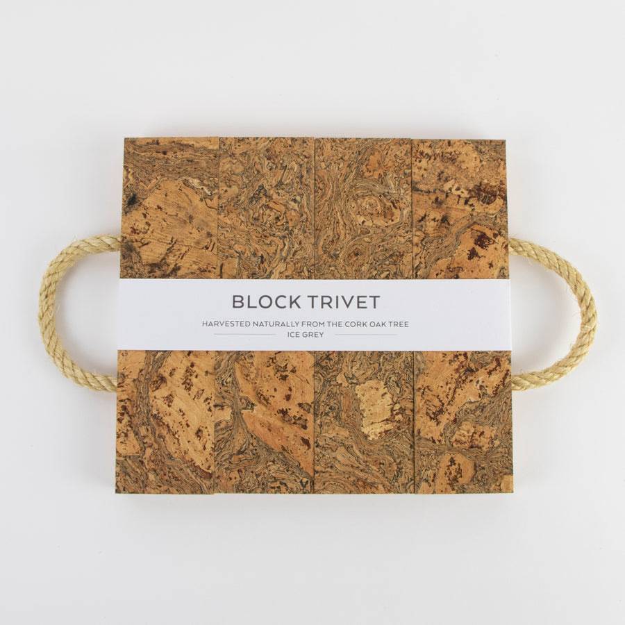 Natural Cork trivet | Block