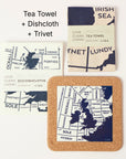 Shipping Forecast | Cork and Tile Trivet, Tea Towel and Dishcloths